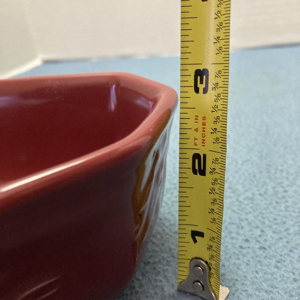 Longaberger Pottery Nature's Garland Paprika Serving/Candy/Nut/Decor Dish - Picture 10 of 10